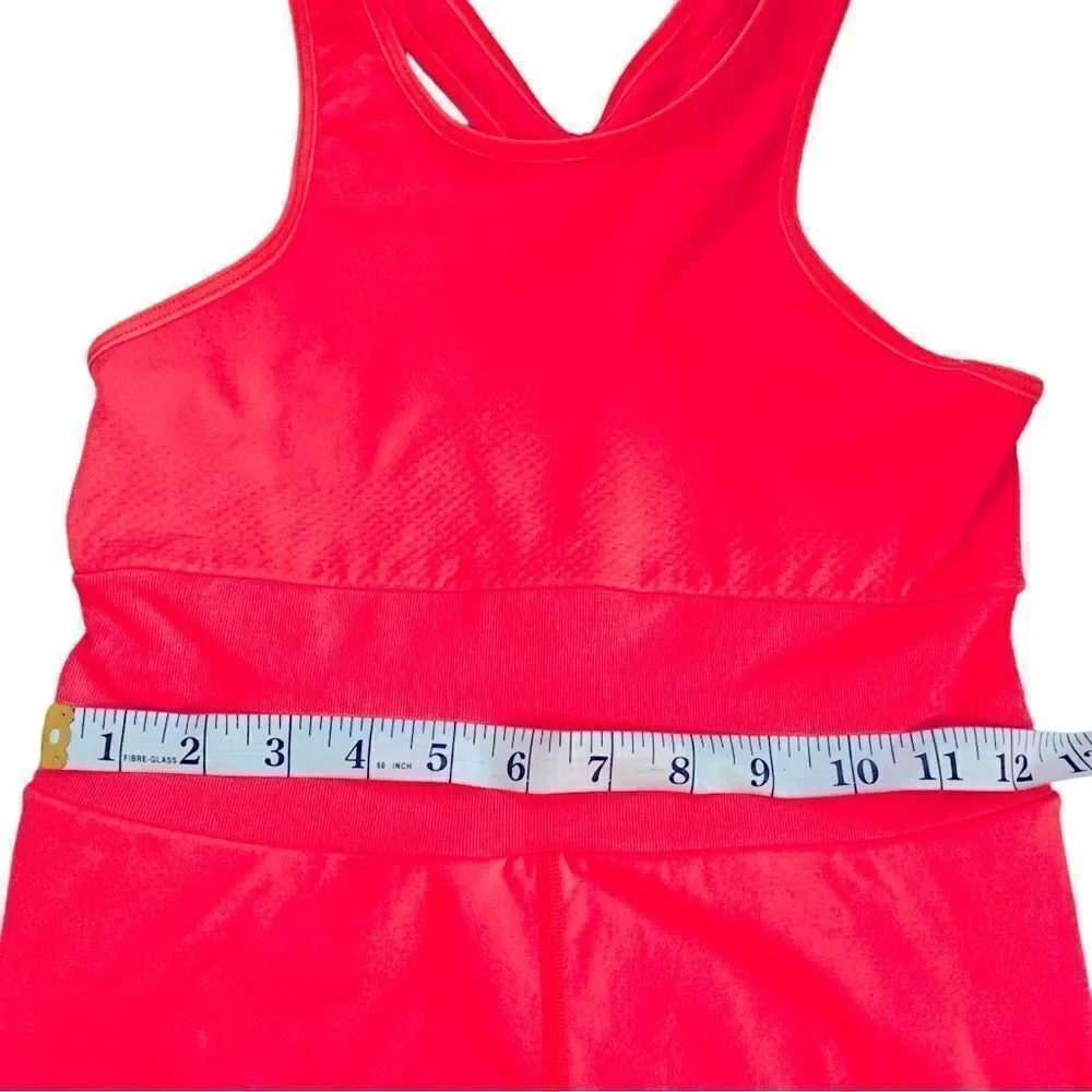 Free People Movement Every Single Time Runsie Athletic Romper Stretch Coral